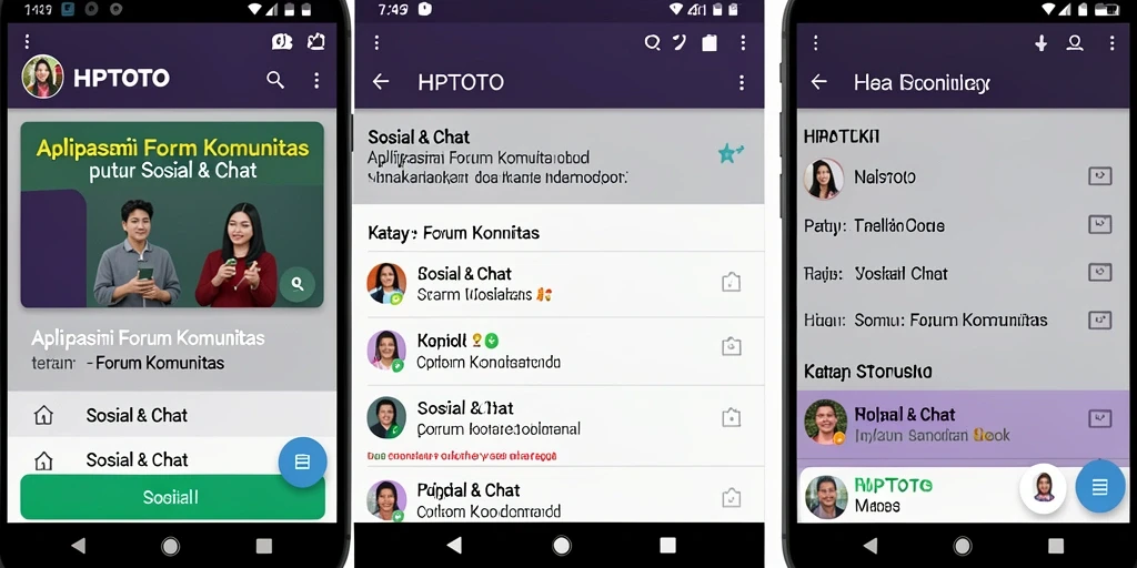 Antarmuka HPTOTO yang menampilkan forum komunitas dan interaksi pengguna.