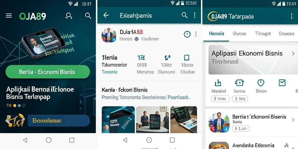 Tampilan antarmuka OJA89 yang menarik dan fungsional untuk berita Ekonomi Bisnis.