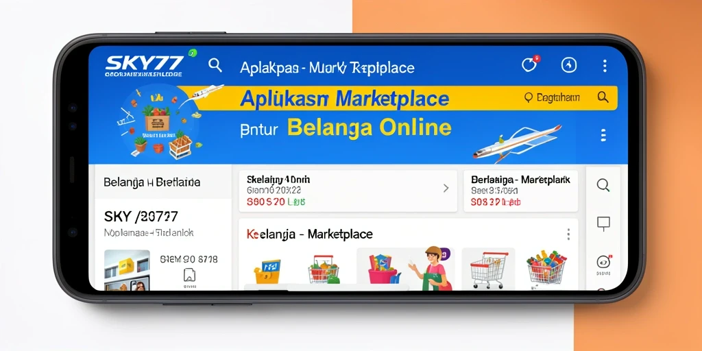 Antarmuka pengguna aplikasi SKY77 yang modern dan fungsional.